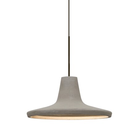 Besa Lighting Modus Cord Pendant, Tan, Bronze, 1x9W LED 1XT-MODUSTN-LED-BR